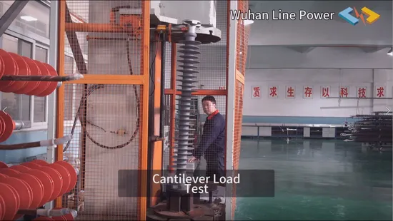 Isolante post linea orizzontale con distribuzione polimerica composita da 33 kv